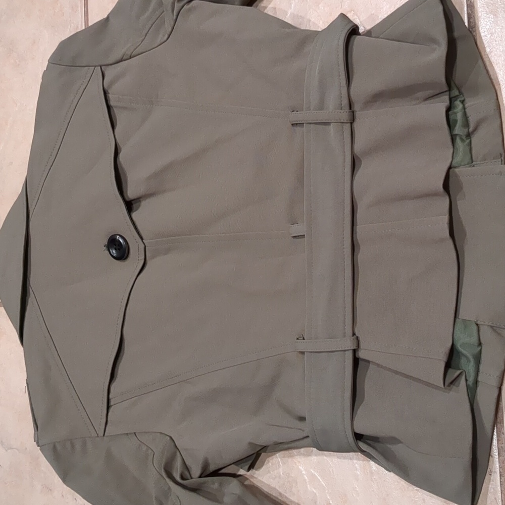 Bebe Olive Double-Breasted Jacket - image 7